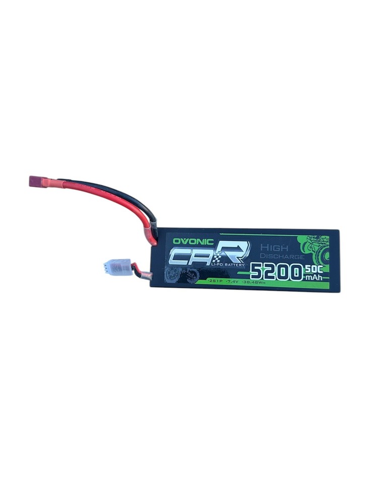 Ovonic 7.4V 50C 5200mAh 2S LiPo Battery T-plug Hardcase for RC Car Truck Boat
