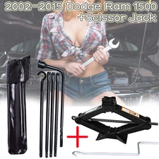 Replacement Spare Tire Kit +Scissor Jack For Dodge Ram 1500 Car Wheel Repair