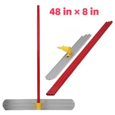 48'' x 8'' Aluminum Cement Trowel, Concrete Kit Floating Trowel with 18' Handle