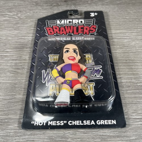 Micro Brawlers Hot Mess Chelsea Green Pro Wrestling MWFP WWE New On Card - Picture 4 of 5