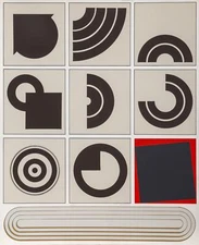 Lucio del Pezzo, Untitled, Screenprint, signed and numbered in pencil