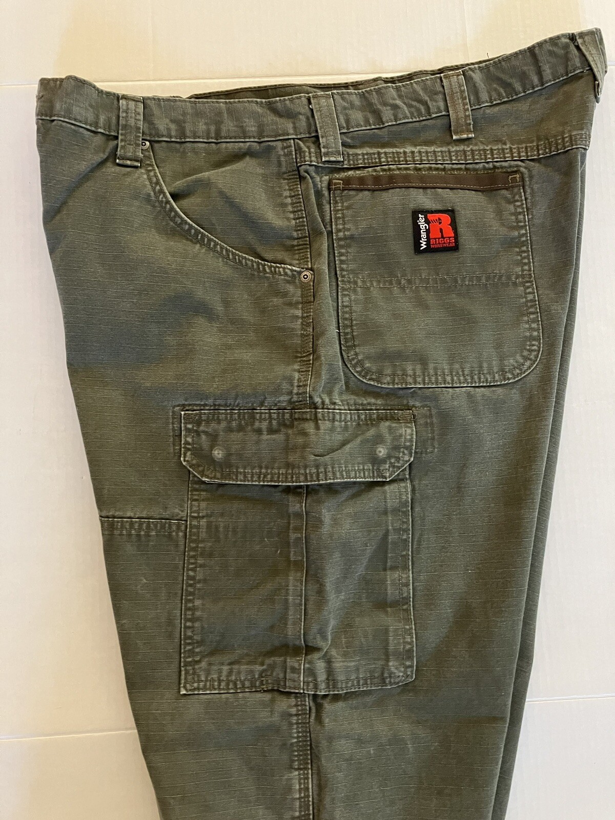 Wrangler Riggs Workwear Green Carpenter Jeans Mens Si… Gem