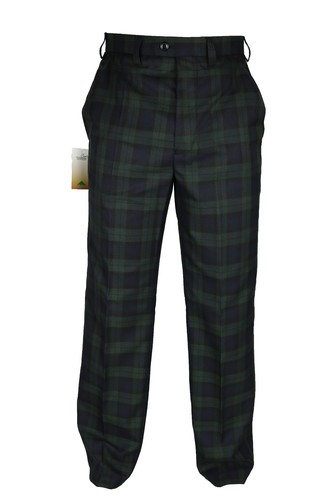 Mens TARTAN Check Black Watch Scottish 