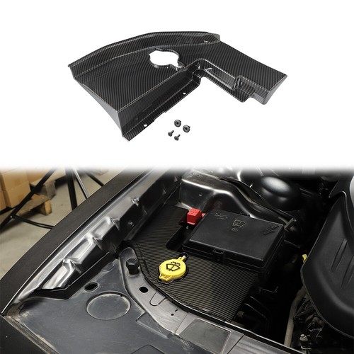 Juego completo de cubierta antipolvo lateral del capó del motor de fibra de carbono para Dodge Challenger 2015+ - Imagen 4 de 14