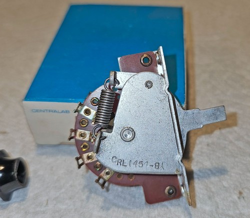 CENTRALAB 1454 2 Pol/3 Pos Positive Non-Shorting Switch (Fender/Telecaster) - Picture 3 of 3