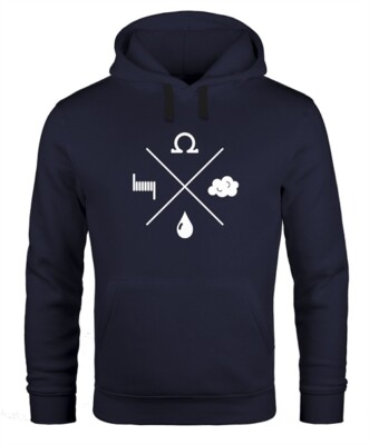 Hoodie Men's Vape Vapist Cross Ohm Hooded Pullover Moonworks 
