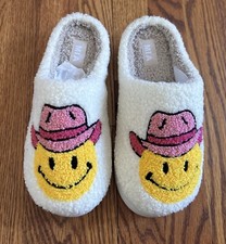 MIA Women's Western Graphic Emoji Slippers Size 8M NIB