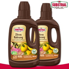 Substral Naturen 2 x 500 ml Zitrus & mediterrane Pflanzen Nahrung Bio