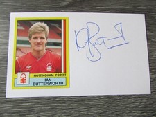 Ian Butterworth Nottingham Forest Norwich & Coventry Hand Signed Football Card