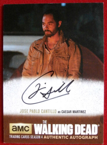 THE WALKING DEAD, JOSE PABLO CANTILLO Hand-Signed LIMITED EDITION Autograph Card - Picture 1 of 2