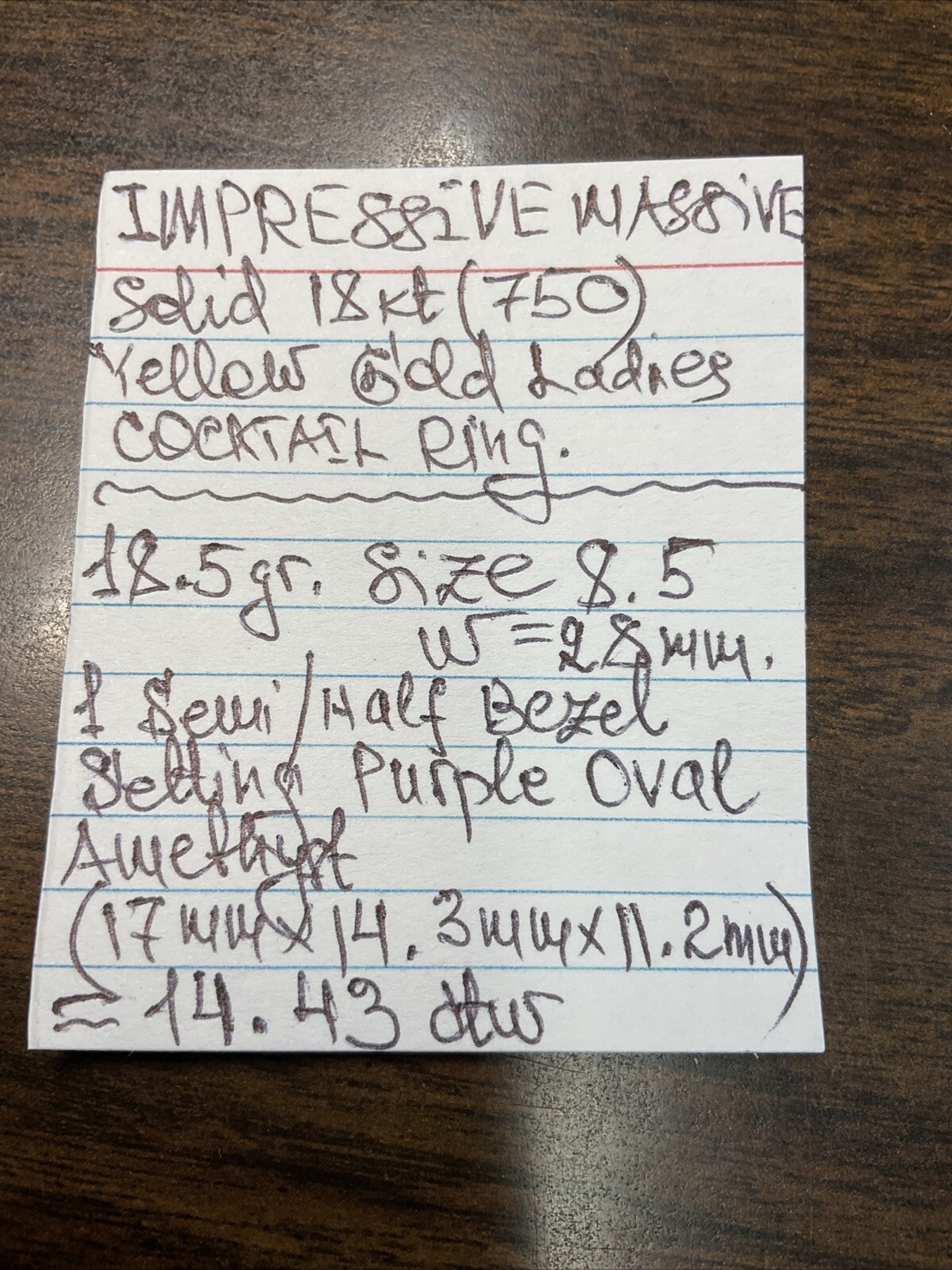 IMPRESSIVE MASSIVE Solid 18K (750) Yellow Gold Am… - image 22