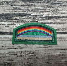 Retired Girl Scout Daisy BRIDGE TO BROWNIES Rainbow Uniform Patch Badge Arch