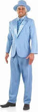 Men`s Harry Tuxedo Costume M-XL Adult 90s Dumb & Dumber Blue Suit Halloween Prom