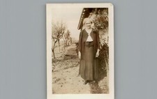 Antique 1940's Grandma Standing For Pictures - Black & White Photography Photo