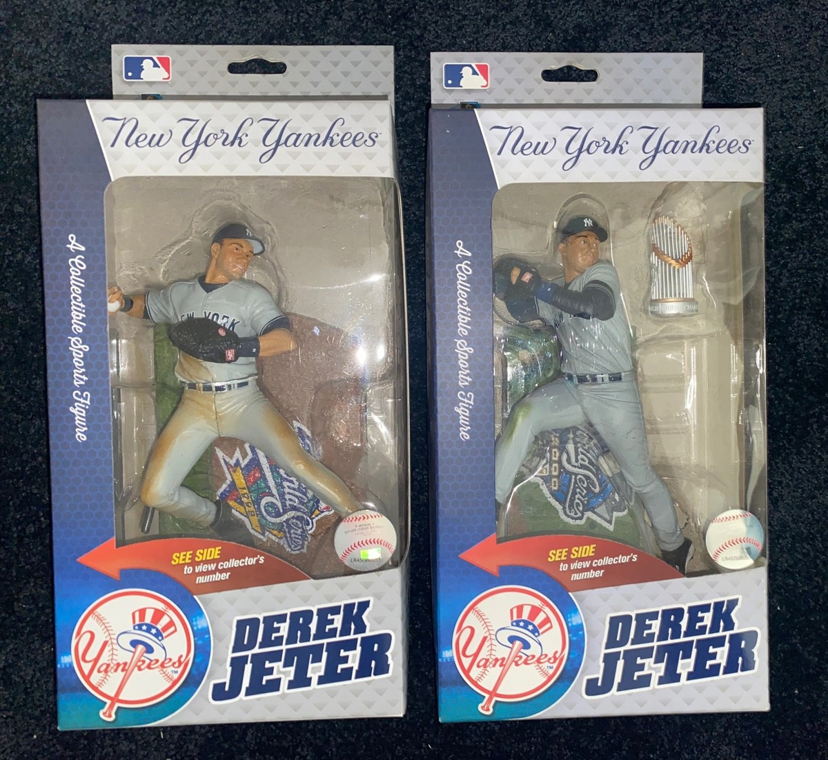 2014 McFarlane Derek Jeter Yankees 1998 & 2000 World Series Set