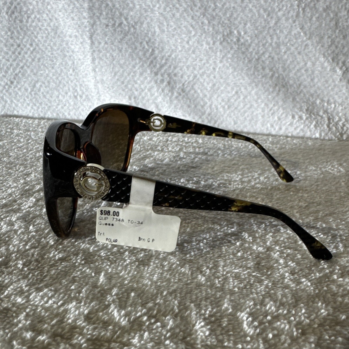 Guess Designer Sunglasses GUP 7348 Tortoise Brown Polarized  display picture 1