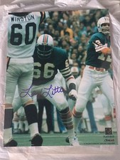 Larry Little Signed Licensed MIAMI DOLPHINS HOF 8X10 Photo 