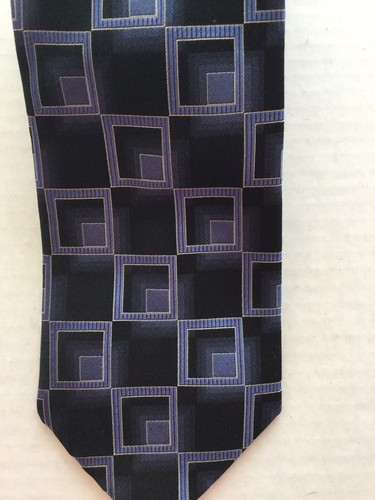 Stafford Essentials Mens Tie Blue 100% Silk Length 61" Width 3.75" - Picture 2 of 5