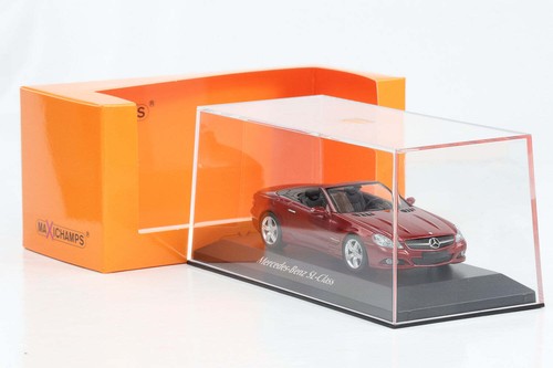1:43 Minichamps Mercedes-Benz SL-Class R230 2008 Metallic Red Maxichamps - Picture 4 of 4