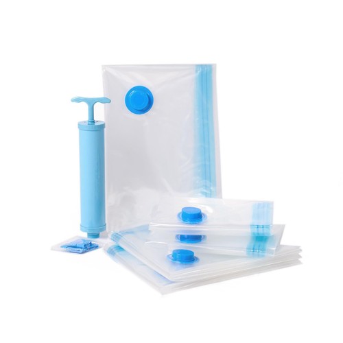 Strong Vacuum Seal Storage Bag 5 PC Set Space Saving Pack Vac Bags Zip