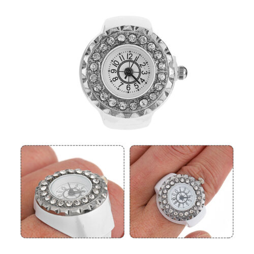 Ring elektronische Uhr Diamant-Fingeruhr Vintage-Ringe für Frauen Fingeruhr - Bild 1 von 12