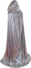 Adult Halloween Hooded Cloak Christmas Party Shiny Cape Cosplay Costumes