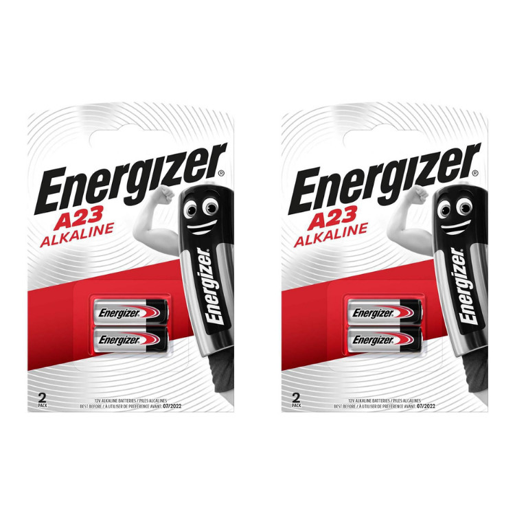 Щелочная аккумуляторная батарея Energizer A23 12V 23A 50 мАч Einwegbatterie в УПАКОВКЕ ИЗ 4 штук