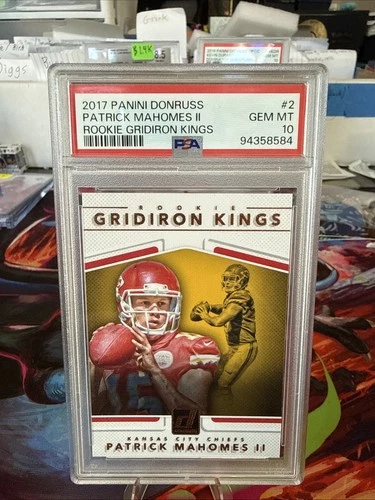 2017 Panini Donruss Rookie Gridiron Kings Patrick Mahomes II #2 (RC)