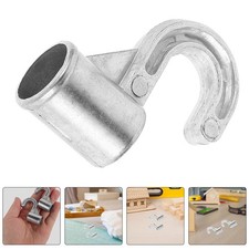 4 Pcs Aluminum Alloy Closet Rod Hooks Heavy Duty Wardrobe Hanger Connectors