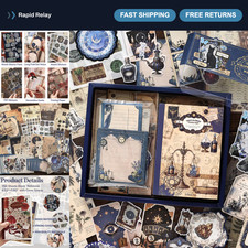 Vintage Junk Journal Kit - Scrapbooking Supplies, Crafting Essentials, DIY Proje