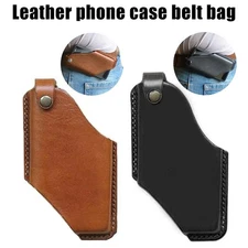 Men Cell Phone Belt Pack Bag Loop Waist Holster Pouch Case​ Leather Wallet Cover