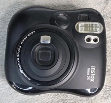 Fujifilm Instax Mini 26 Black Instant Film Camera 60mm Tested Working