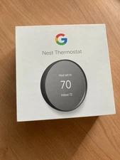 Google Nest Smart Thermostat, Charcoal - GA02081-US - Sealed