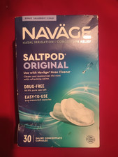 Navage Nasal System Original Saltpods 30 Salt Pods Exp. 1/2030 Sealed Retail Box