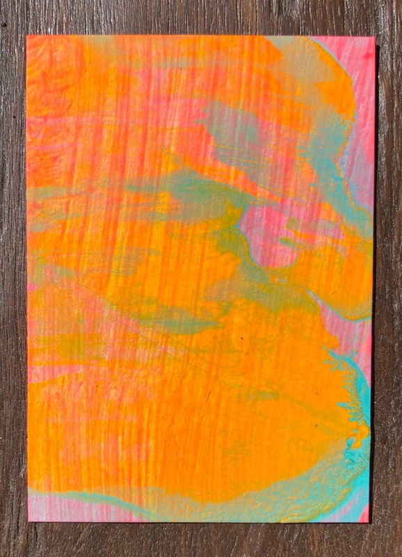 ACEO contemporary abstract original painting signed 517