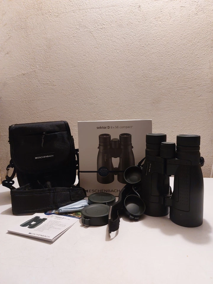 Eschenbach Fernglas sektor D 8x56 compact,  inkl. Tasche, Riemen, Putztuch, etc - Bild 3 von 4