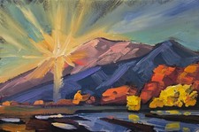 Western Fauvism Wall Art Oil Painting Surreal Landscape Neo Colorist Hawkins