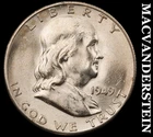 1949-S Franklin Half Dollar- FBL- Silver- Choice Gem Brilliant Unc Luster #K2140