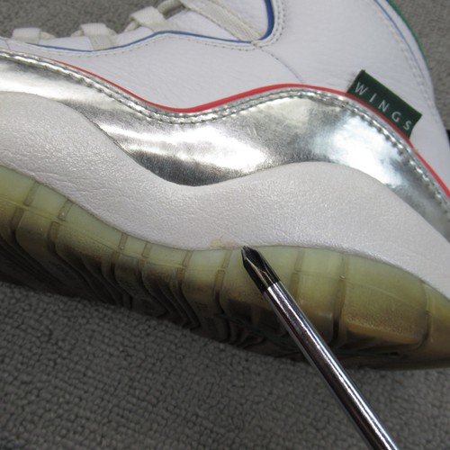 Nike Air Jordan 10 Shoes Mens 10.5 Retro Wings White Chrome CK4352-103 Sneakers - Picture 17 of 22