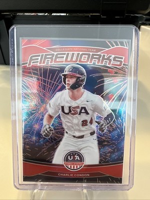 2026 PANINI STARS AND STRIPES CHARLIE CONDON FIREWORKS RED 179/199 TEAM USA