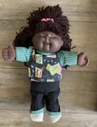 Cabbage Patch Kids 16” Posable Soft VTG Hasbro African American Brunette 1990