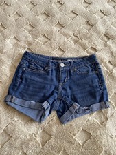 Aeropostale Denim Midi Shorts