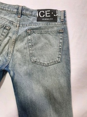 ICEBERG ICE J Vintage Herren Jeans W31 Denim leicht hell straight Made in Italy