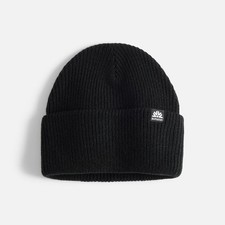 Autumn Simple Solid Beanie Hat, Black