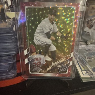 Topps 2021 Red Foil Serial Numbered Jon Berti Miami Marlins #US131 /199