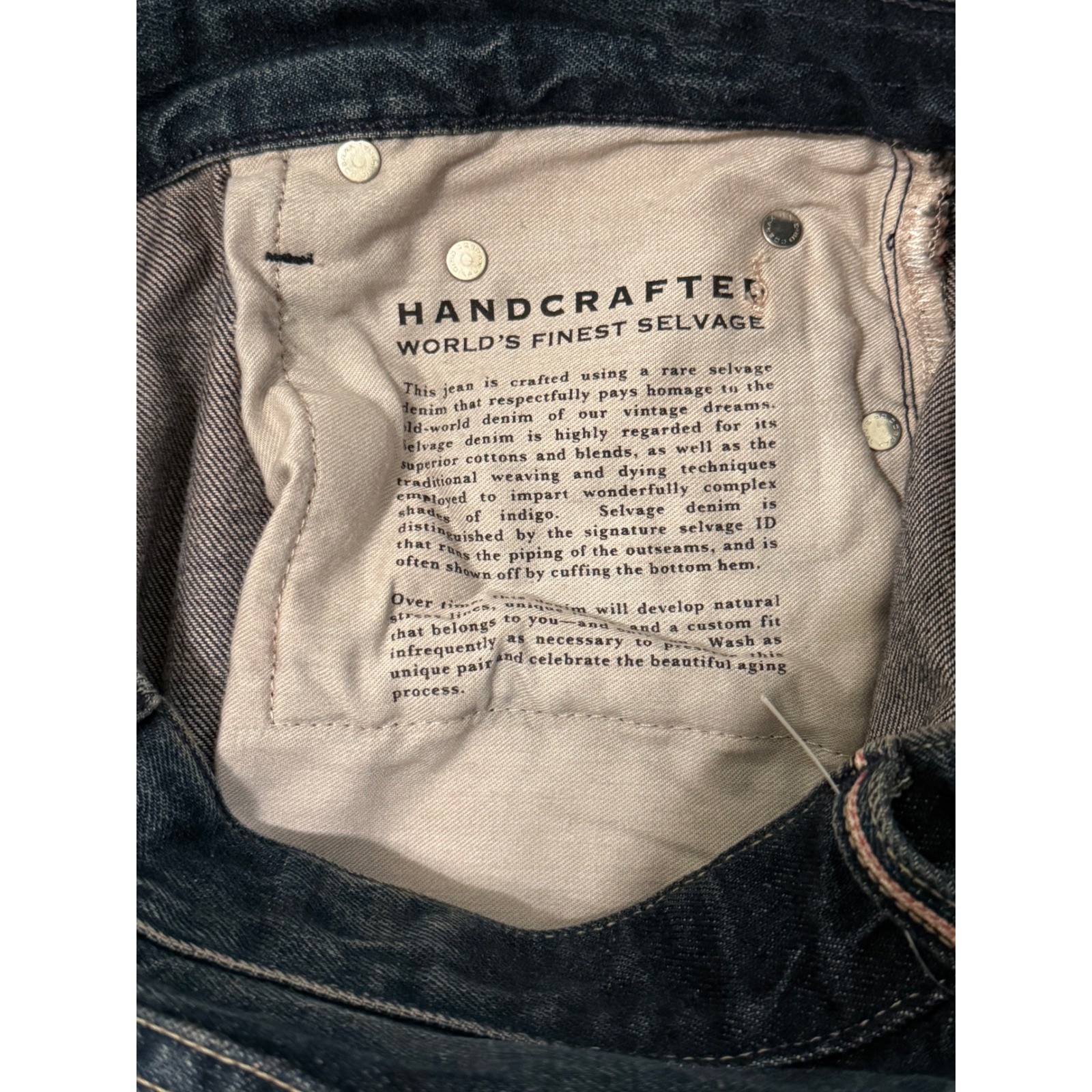 AG Adriano Goldschmied Kaihara Tellis Jeans 15oz Selvedge Denim 28x33 thumbnail 9