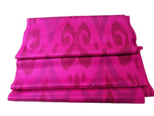 PURE UZBEK IKAT SHOI SILK FABRIC-FINE DELICATE-100 SILK - TOP QUALITY FABRIC