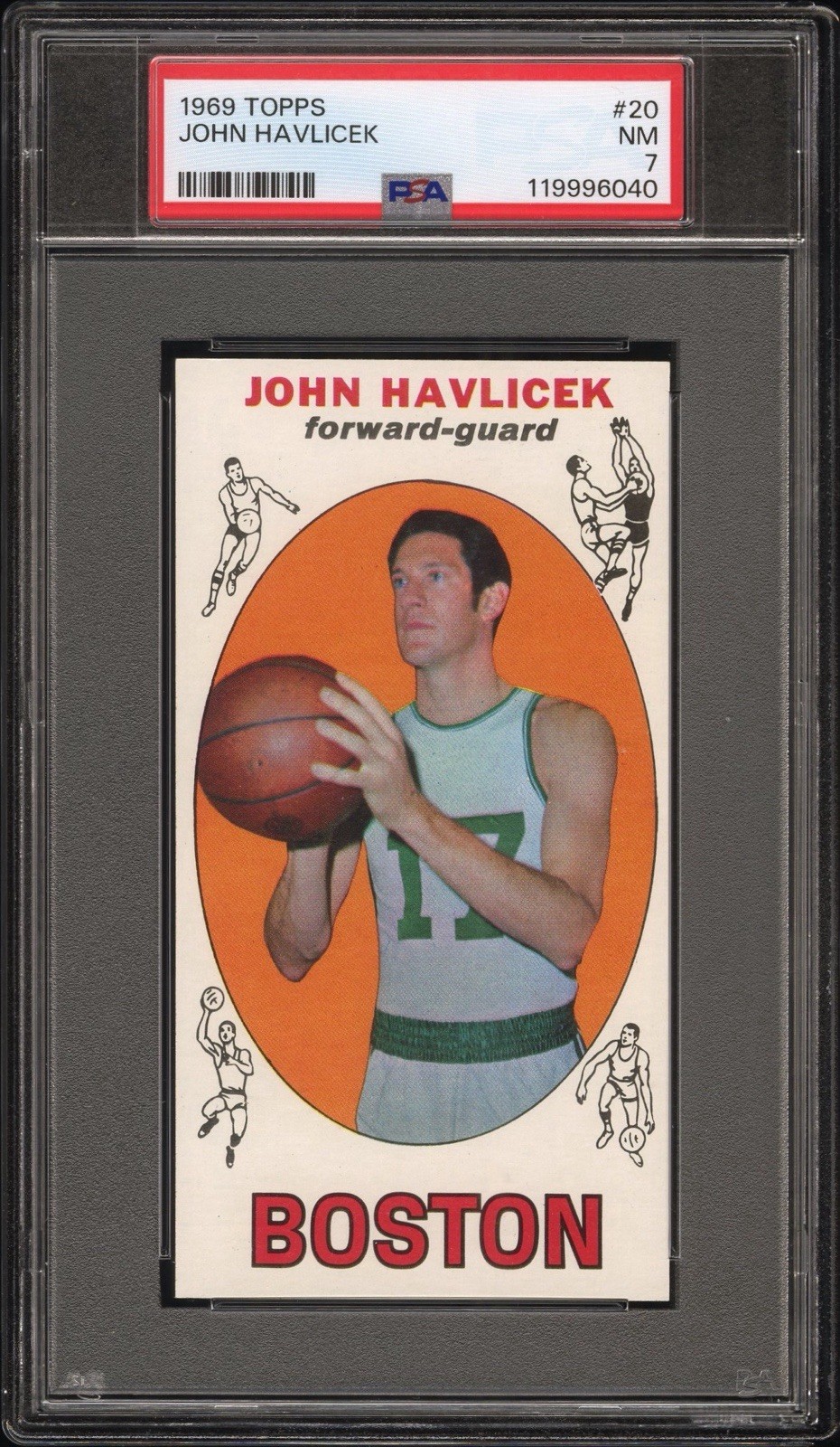 John Havlicek 1969-70 Topps #20 PSA 7 RC Rookie