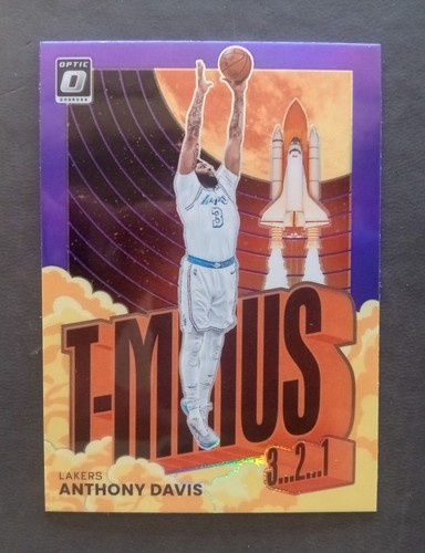Anthony Davis Purple T-Minus 2021-22 Panini Donruss Optic #4 Mint Insert