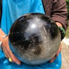 13.09 LB Natural Smoky Quartz Crystal Sphere Healing Mineral Decor Ball 4987 — photo 3